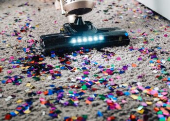 koffiefilter in de stofzuiger