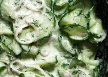 romige komkommersalade