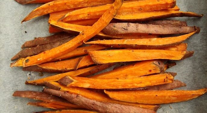 zoete aardappelfriet